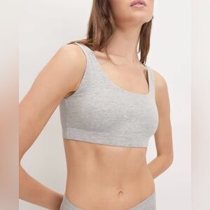 Everlane cotton tank bra